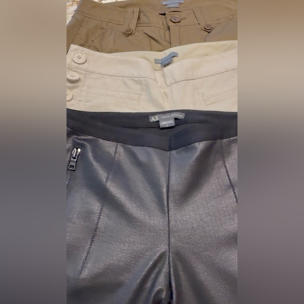 A/X Armani Exchange Pants. Set of 3. Size 2.
